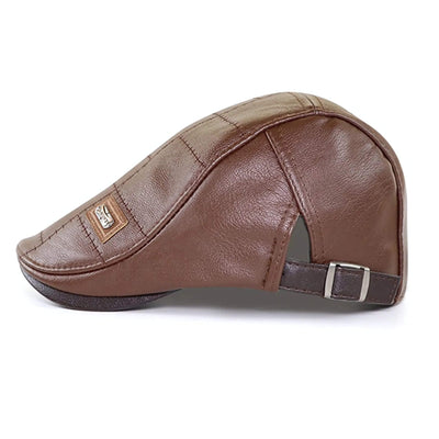 Tom™ - Trendiger Leder-Beret in Premiumqualität