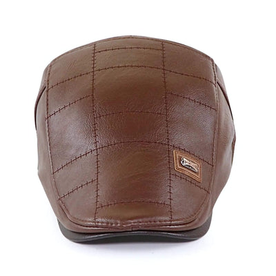 Tom™ - Trendiger Leder-Beret in Premiumqualität