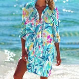 Valencia - Klassisches Sommer Damen Kleid in Türkis