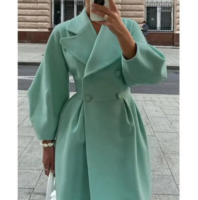 Eleganter Mantel | Oversize-Passform & Statement-Kragen | Zeitloser Chic