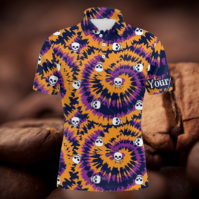 Avelena | Herren 3D Weihnachts Golfmuster Polo-Shirt