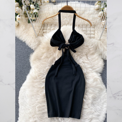 Avelena | Slim Rückenausschnitt Etuikleid