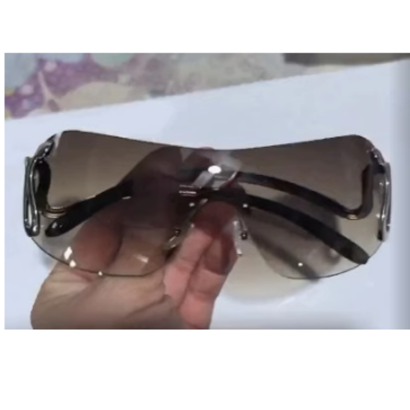 Damen Y2K Übergroße Sonnenbrille | Stylisch