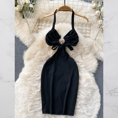 Avelena | Slim Rückenausschnitt Etuikleid