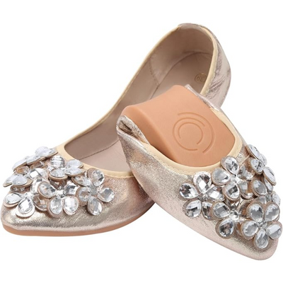 Chinbee - Glamouröse Strass-Ballerinas für Damen