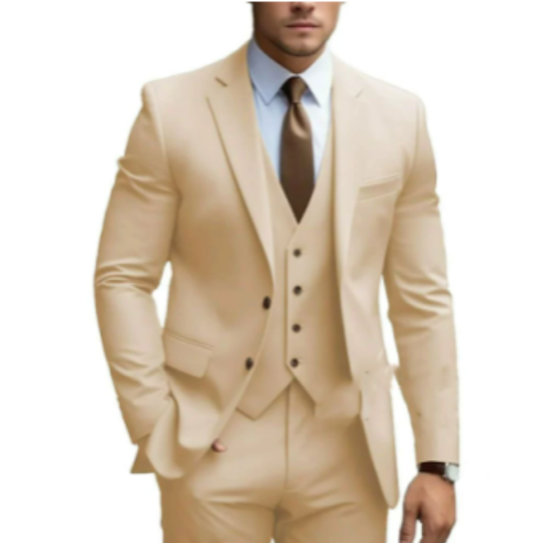 Christian | Elegance Herren-Hochzeitsanzug 3-teiliges Ensemble