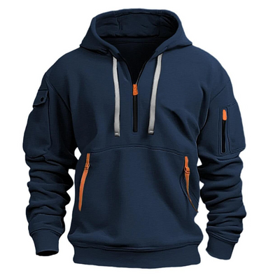 Urbaner Hoodie mit Halbzip für Stilbewusste