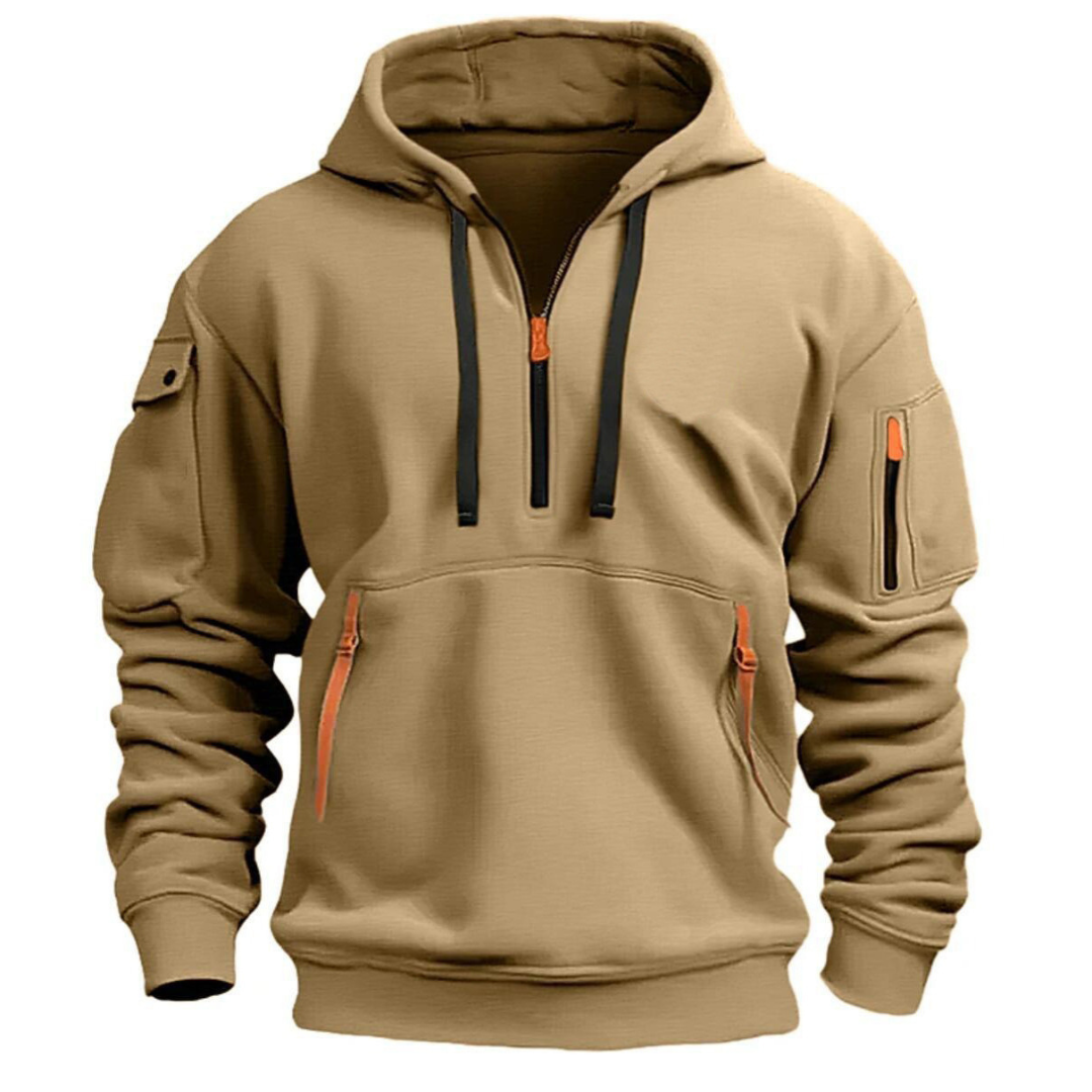 Urbaner Hoodie mit Halbzip für Stilbewusste