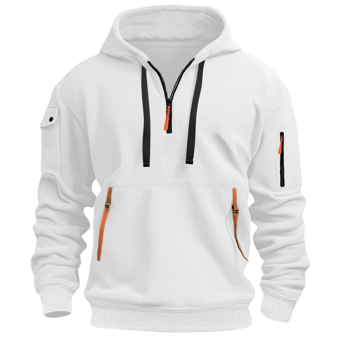 Urbaner Hoodie mit Halbzip für Stilbewusste