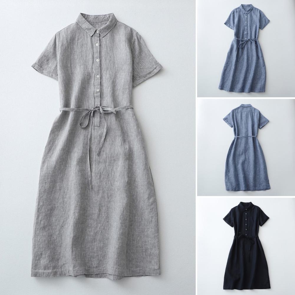 Avelena | Schnür-A-Linien-Sommer-Midi-Kleid