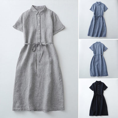 Avelena | Schnür-A-Linien-Sommer-Midi-Kleid