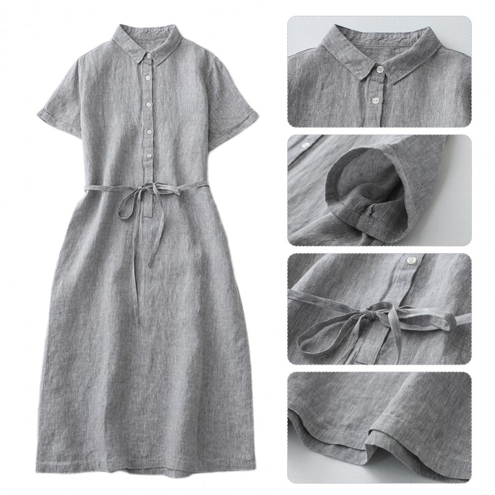 Avelena | Schnür-A-Linien-Sommer-Midi-Kleid