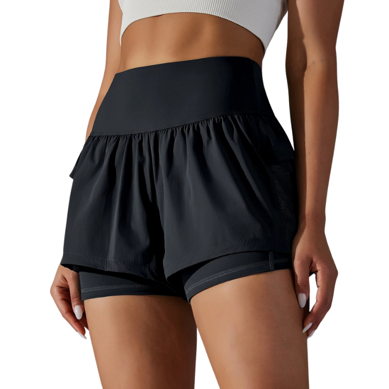 Tevaro | Atmungsaktive Kurze Sporthose für Damen Sommer