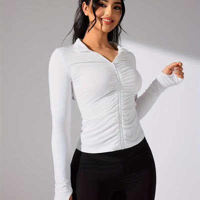 Ezaria | Leichte Sportjacke Damen für Freizeit Atmungsaktiv