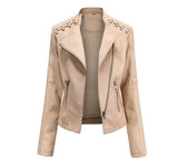 Vintage-Inspirierte Bikerjacke - Lily in Khaki