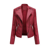 Vintage-Inspirierte Bikerjacke - Lily in Rot