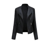 Vintage-Inspirierte Bikerjacke - Lily in Schwarz