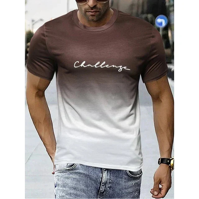 Benjamin - Herren Vintage T-Shirt Farbverlauf Stil