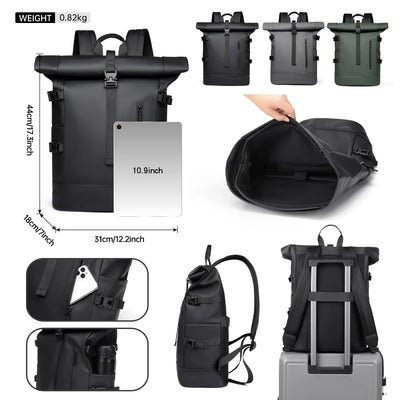 Rexo | Geräumiger Unisex Rucksack für Business und Reisen