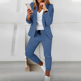 Nadien - Stilvolles und bequemes Blazer-Set für Damen in Blau