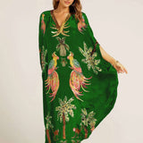 Weites Knöchel-Kaftan - Luana in Grün