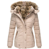 Winterjacke Damen Regular Fit in Beige