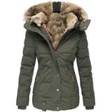 Winterjacke Damen Regular Fit in Grün