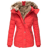 Winterjacke Damen Regular Fit in Rot