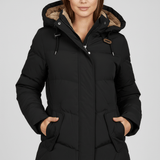 Winterparka Mit Kapuze - Emelie in Schwarz