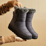 Winterstiefel Mit Hohem Schaft - Sara in Grau