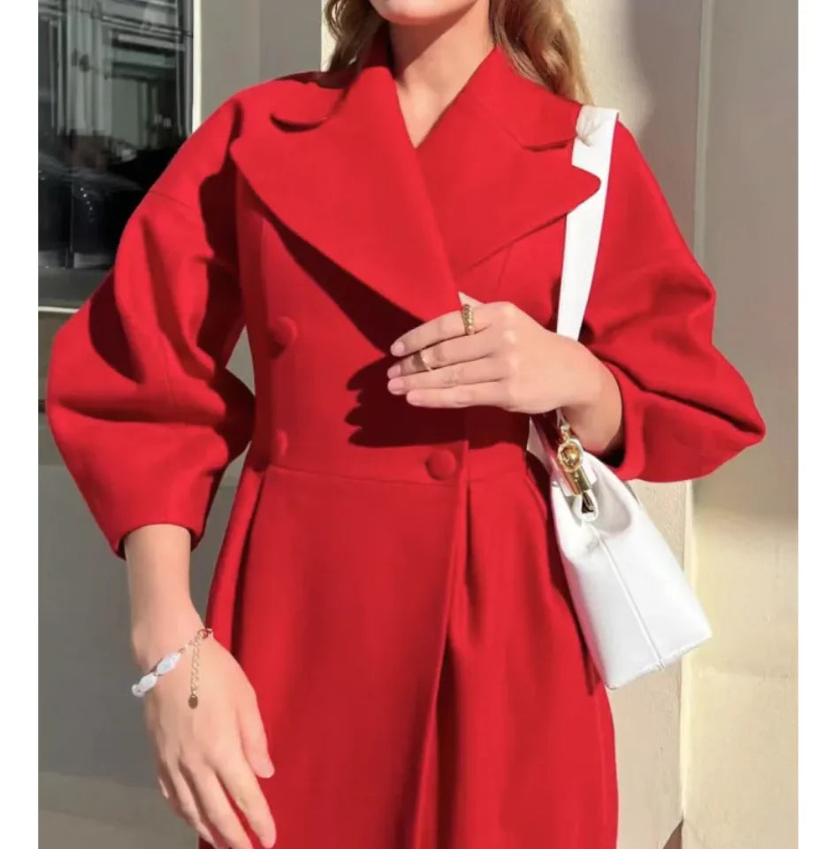 Eleganter Mantel | Oversize-Passform & Statement-Kragen | Zeitloser Chic