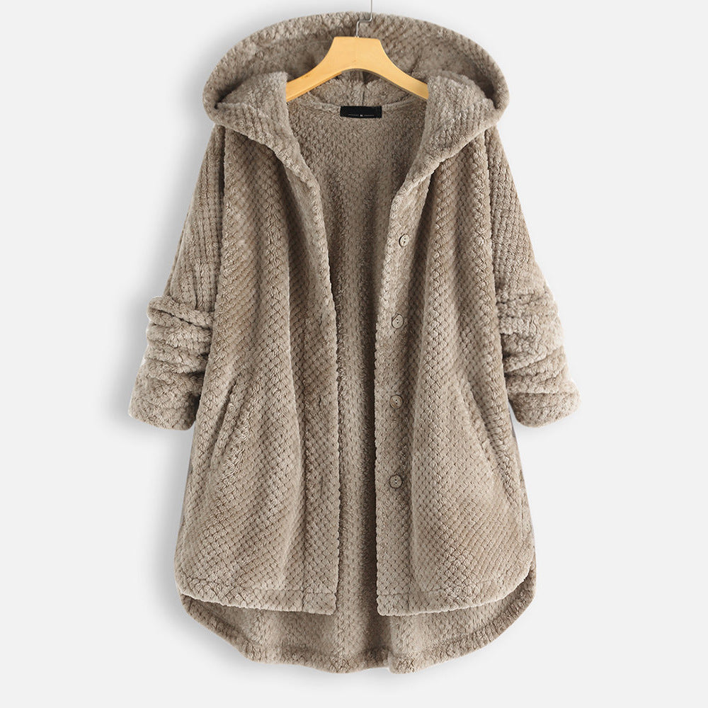 Veronika™ | Winter Reversible Fleece-Kapuzenjacke