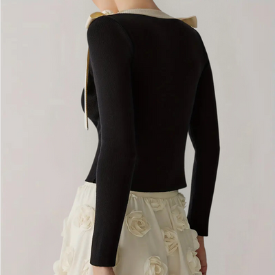 Schleifen-Top mit Rüschen | Feminin und Elegant | Perfekte Passform