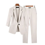 Zweiteiliges Blazer-Set - Sophie in Beige