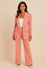 Zweiteiliges Hosenanzug-Set - Freya in Rosa