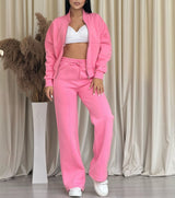 Zweiteiliges Set Mit Reißverschluss - Joelina in Rosa