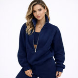Zweiteiliges Set Mit Weitem Schnitt - Daniela in Marineblau