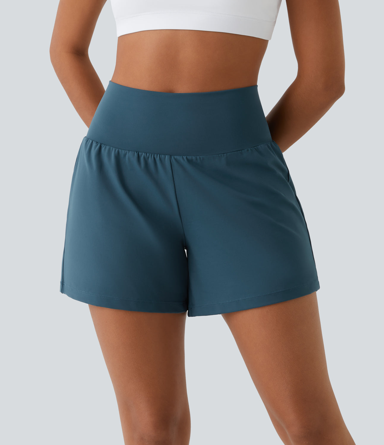 Jorvex | Flexible 2-in-1 Yoga Shorts für Damen Sommer