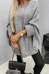 Charlotte | Gemütlicher Und Eleganter Damen-Strickpullover in Grau