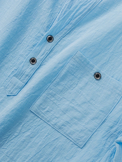 Markos – Lässig Kurzarm Hemd Mit Knopf