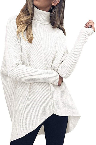 Oversize-Strickpullover | Asymmetrischer Schnitt | Müheloser Stil