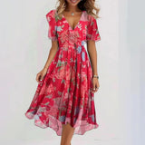 Connie – Elegantes Damen Wickelkleid in Pink