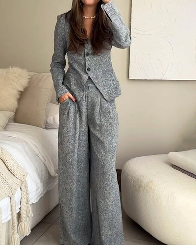 Eleganter Anzug für anspruchsvolle Looks | Taillierte Silhouette | Fließender Stoff