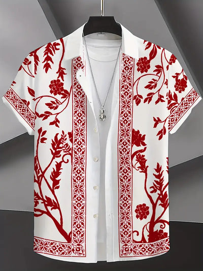 Eldon - Kurzärmeliges Hemd mit Blumendruck