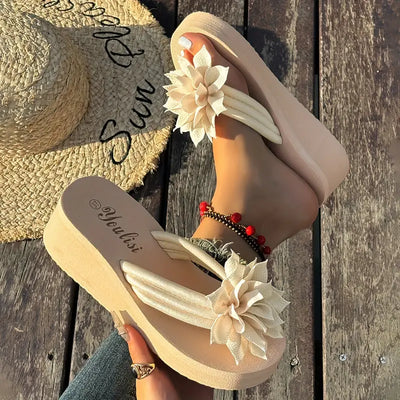 Sophia - Chic Floral Damen Flip-Flops