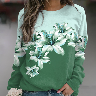 Floraler Pullover | Elegantes florales Design | Bequeme Passform