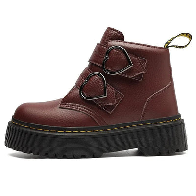 Heidi-Mode | Dame boots with heart buckles