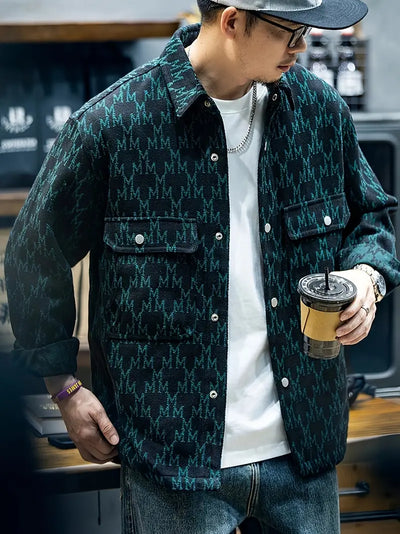 Hugh - Herren M Graphic Print Jacke