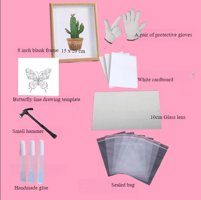 DIY™ | Schmetterling Gebrochener Spiegel Fotorahmen