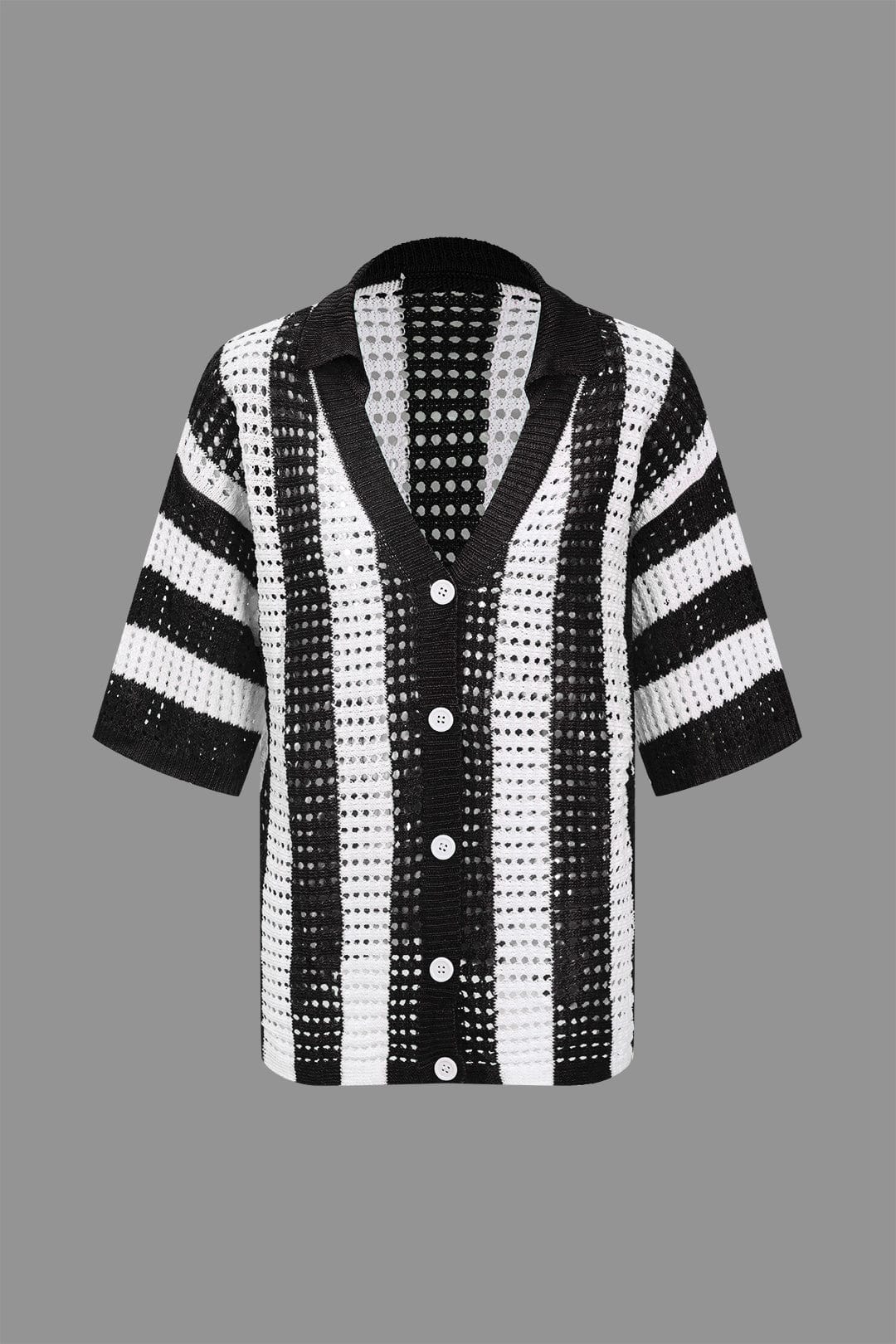 Noemi | Stylisches Häkel-Zweiteiler-Set mit Streifenmuster